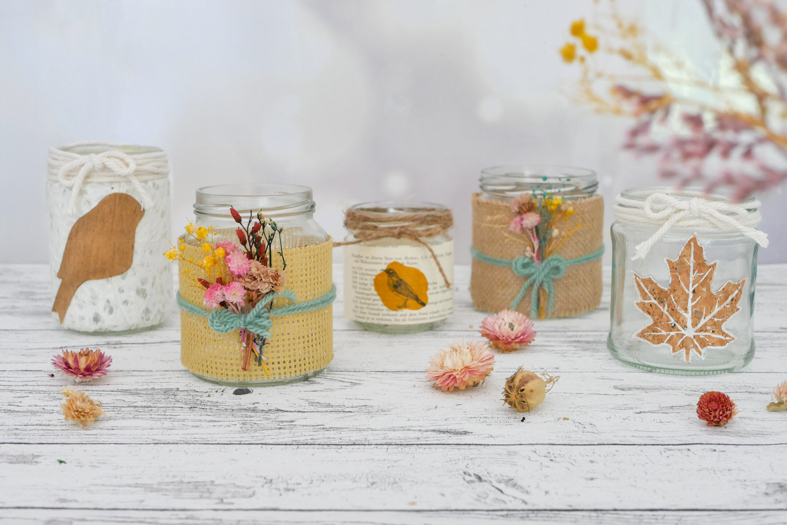 Upcycling Windlichter: Kreiere aus Altglas individuelle Windlichter
